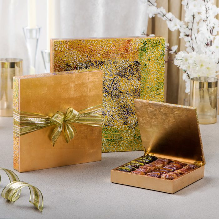 Abstract Gift Box Gourmet Date, Beautiful Wooden Boxes For Gifts