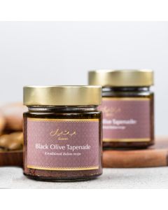 Schwarze Oliven-Tapenade