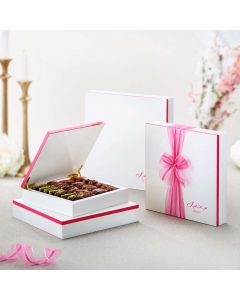 White Pink Wood Gift Set