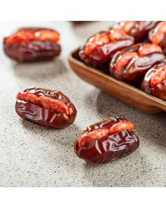 Khidri Date with Caramelised Almond, Rose and Honey